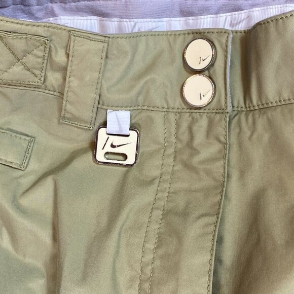 Nike Womens M Park Snowboarding Winter Snow Pants Cargo Ski Khaki 321G - Picture 6 of 16